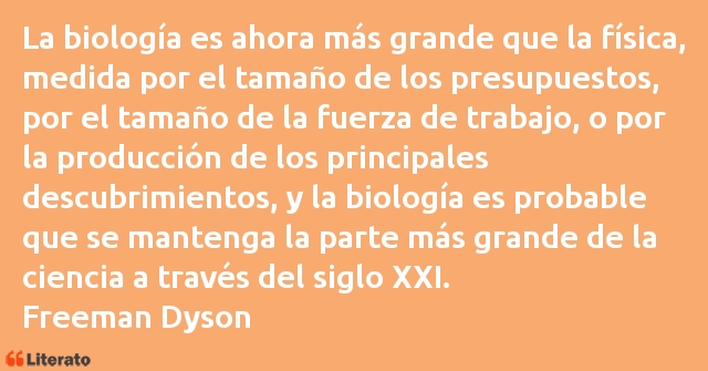 Frases de Freeman Dyson