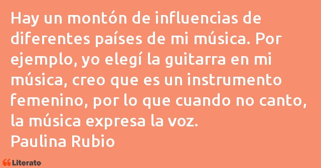 Frases de Paulina Rubio