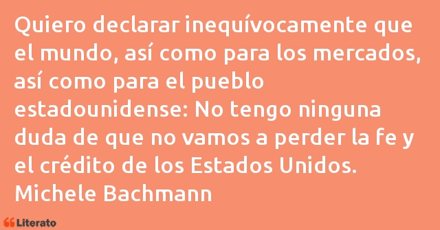 Frases de Michele Bachmann
