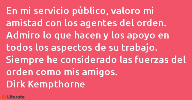 Frases de Dirk Kempthorne