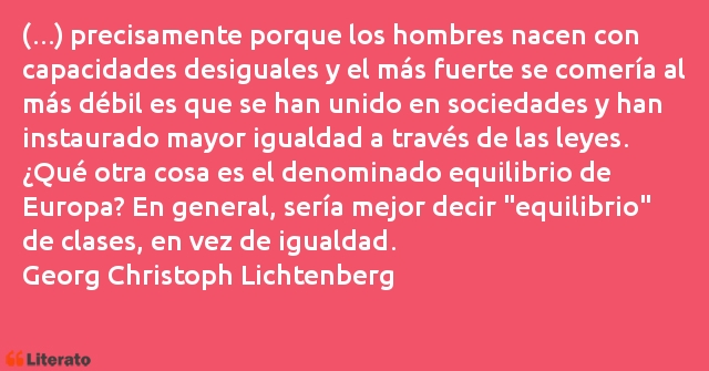 Frases de Georg Christoph Lichtenberg