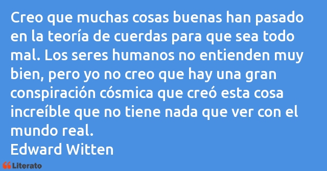 Frases de Edward Witten