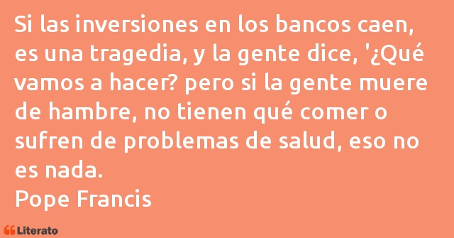 Frases de Papa Francisco