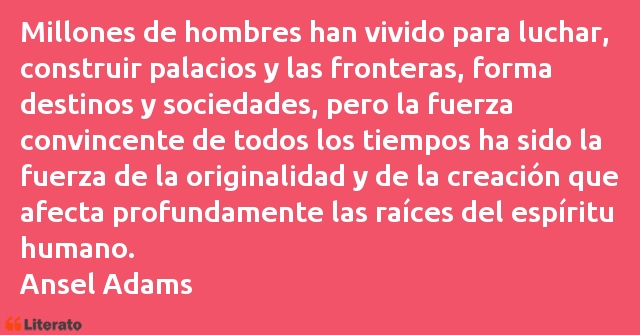 Frases de Ansel Adams