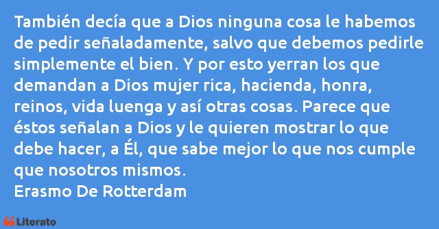 Frases de Erasmo De Rotterdam