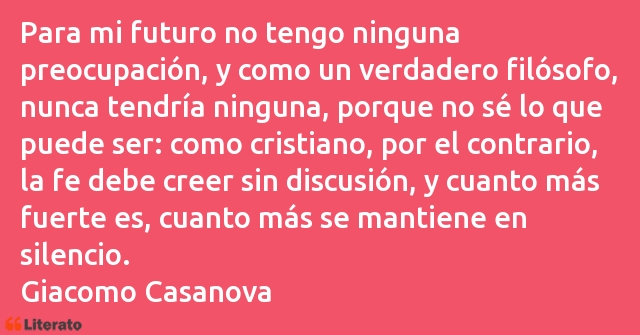 Frases de Giacomo Casanova