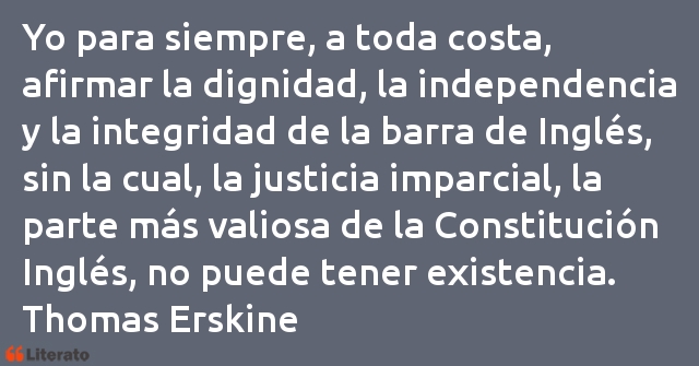 Frases de Thomas Erskine