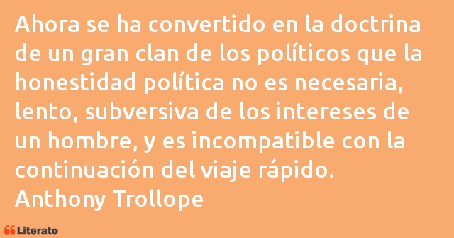 Frases de Anthony Trollope