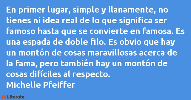 Frases de Michelle Pfeiffer