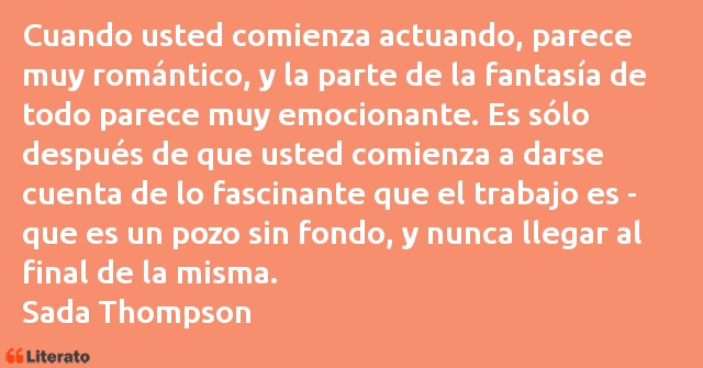 Frases de Sada Thompson