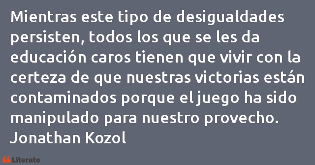 Frases de Jonathan Kozol