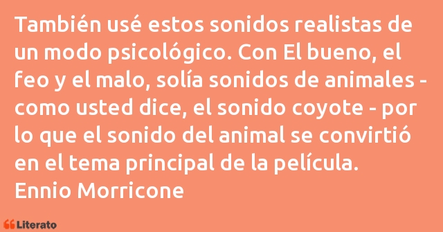 Frases de Ennio Morricone