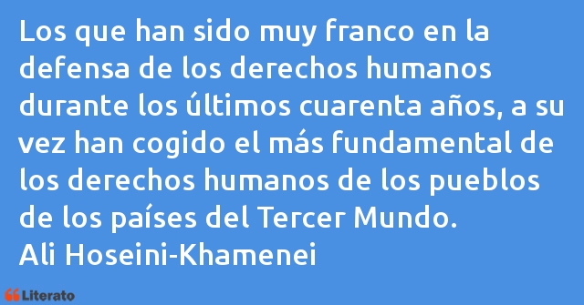 Frases de Ali Hoseini-Khamenei