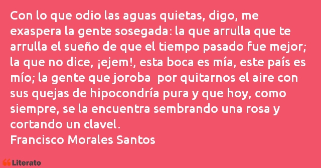 Frases de Francisco Morales Santos