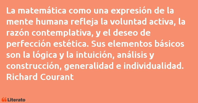 Frases de Richard Courant