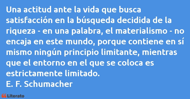 Frases de E. F. Schumacher