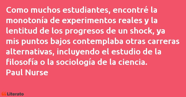 Frases de Paul Nurse