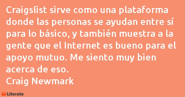 Frases de Craig Newmark