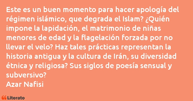 Frases de Azar Nafisi