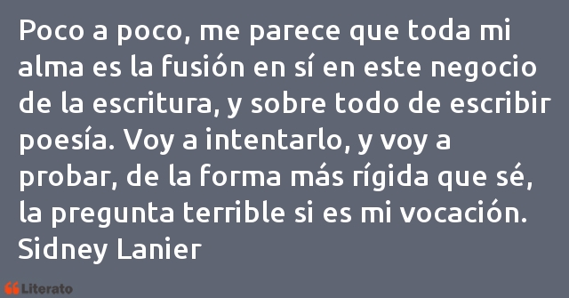 Frases de Sidney Lanier