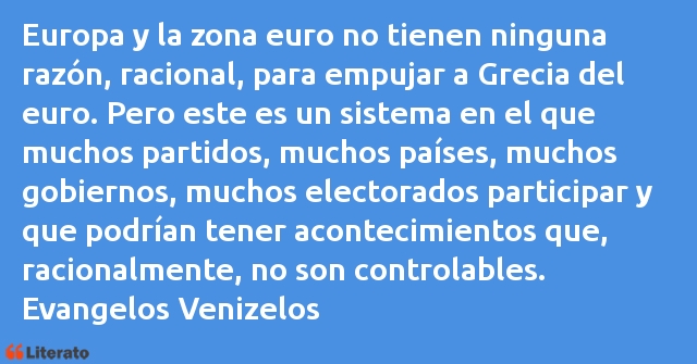 Frases de Evangelos Venizelos