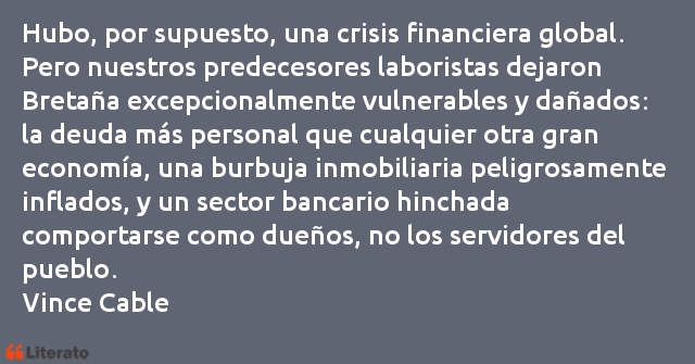 Frases de Vince Cable