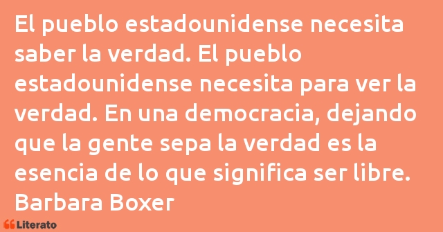 Frases de Barbara Boxer