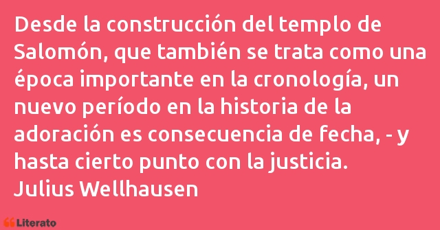 Frases de Julius Wellhausen