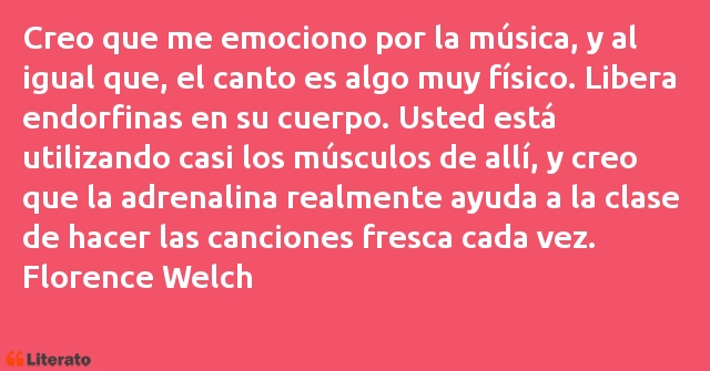 Frases de Florence Welch