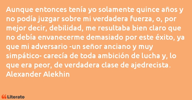 Frases de Alexander Alekhine