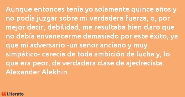 Frases de Alexander Alekhine