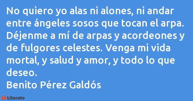 Frases de Benito Pérez Galdós