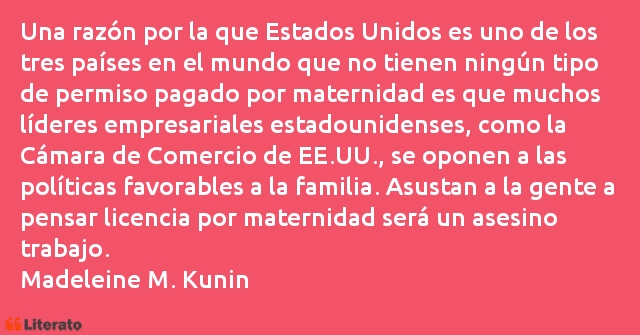 Frases de Madeleine M. Kunin