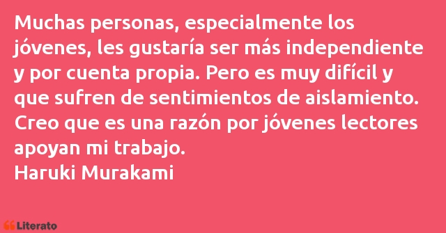 Frases de Haruki Murakami