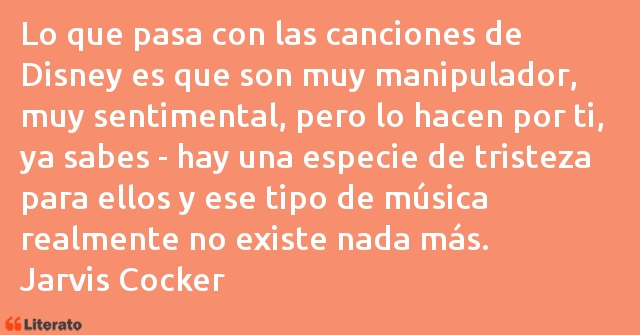 Frases de Jarvis Cocker