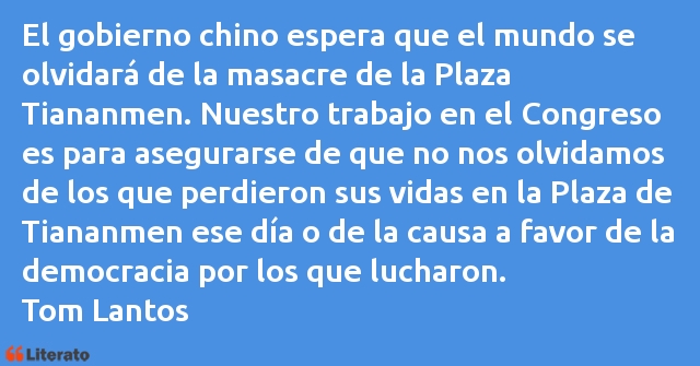 Frases de Tom Lantos