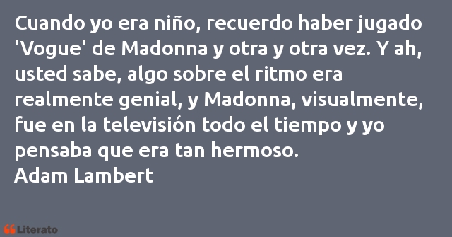 Frases de Adam Lambert