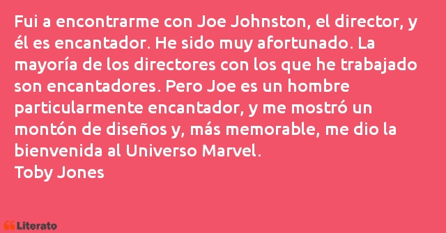 Frases de Toby Jones