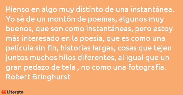 Frases de Robert Bringhurst