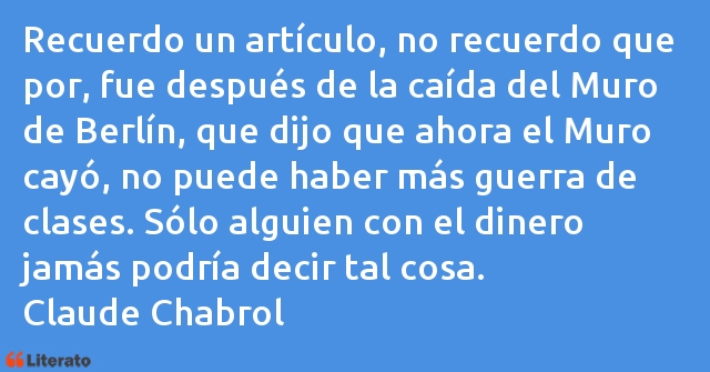 Frases de Claude Chabrol