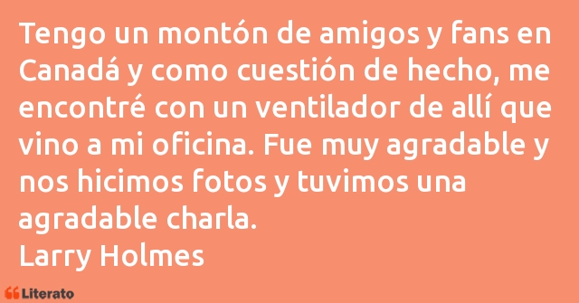 Frases de Larry Holmes