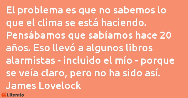 Frases de James Lovelock