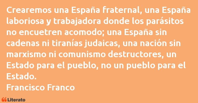 Frases de Francisco Franco