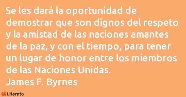 Frases de James F. Byrnes
