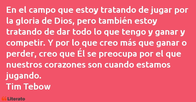 Frases de Tim Tebow