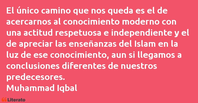 Frases de Muhammad Iqbal