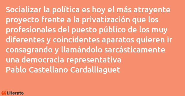 Frases de Pablo Castellano