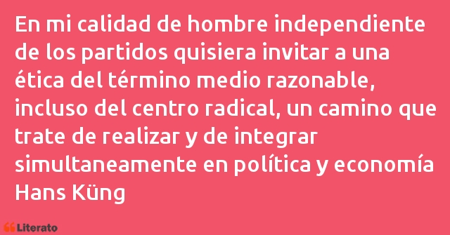 Frases de Hans Küng