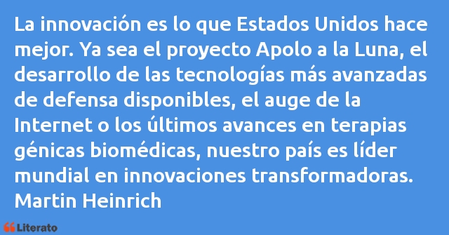 Frases de Martin Heinrich