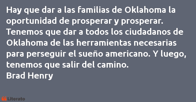 Frases de Brad Henry